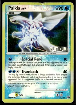 Palkia 026/106 Promo Burger King Pokemon Reverse Holo Damaged - Image 1