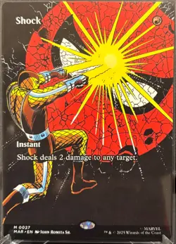 MTG Marvel’s Spider-Man Shock Borderless (Mythic) - Image 1