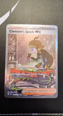Clemont's Quick Wit 243/191 Sv08: Surging Sparks Holo - Image 1