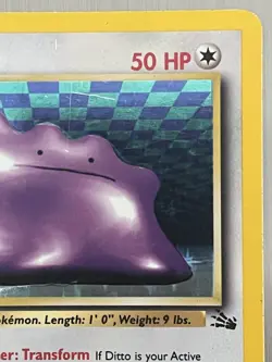 Ditto 3/62 Holo Rare Fossil 1999 Pokemon EN Damaged - Image 3