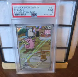 2024 POKEMON TWM CHANSEY #187 PSA 9 - Image 1
