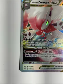 Hisuian Zoroark VSTAR 147/196 Swsh11: Lost Origin Holo Pokemon TCG - Image 3