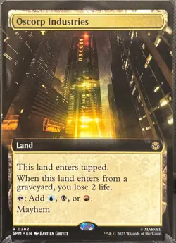 MTG Marvel’s Spider-Man Oscorp Industries Extended Art (Rare) - Image 1