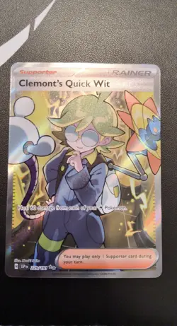 Clemont's Quick Wit 229/191 Sv08: Surging Sparks Holo - Image 1