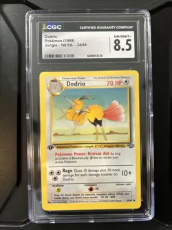 Dodrio #34 English 1999 Jungle 1st Edition CGC Near Mint 8.5 Vintage - Image 1