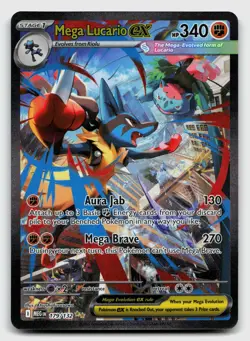 ME01: Mega Evolution #179/132 Mega Lucario ex #3 - Image 1
