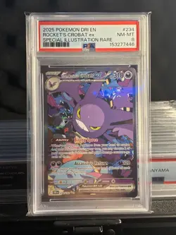 Team Rockets Crobat Ex 234/182 Destined Rivals NM-M - Image 1