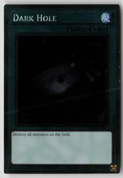 Yugioh Dark Hole NKRT-EN024 Limited Edition Platinum Rare NM - Image 1
