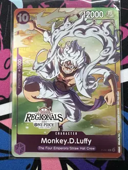 One Piece Card Game Monkey.D.Luffy P-041 Online Regionals 2024 Vol. 2 Promo Foil - Image 1