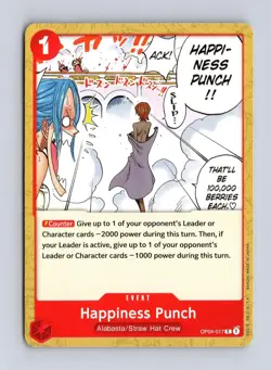 Happiness Punch OP04-017 C Kingdoms of Intrigue MP One Piece - Image 1