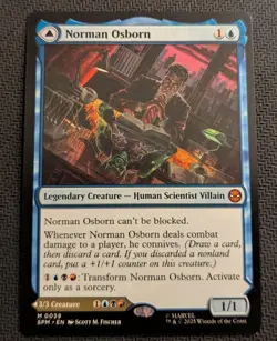 MTG Marvel's Spider-man Norman Osborn / Green Goblin MYTHIC M/NM Pack Fresh - Image 1