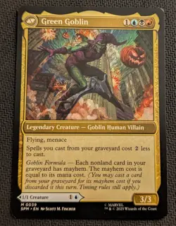 MTG Marvel's Spider-man Norman Osborn / Green Goblin MYTHIC M/NM Pack Fresh - Image 2