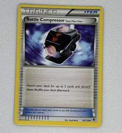 Trainer Battle Compressor 2014 Pokemon XY Phantom Forces 92/119 Card LP - Image 1