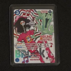One Piece x Round 1 Brook Promo Card OP11-056 (English) - Image 1