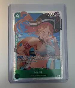 Nami OP14-031 SR Foil The Azure Sea's Seven One Piece Card Game NM - Image 1