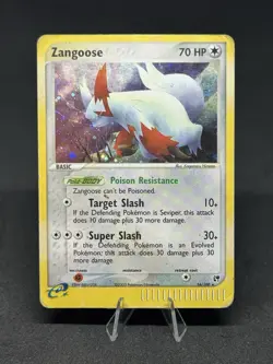 Pokemon TCG Zangoose EX Sandstorm Holo Rare Card 14/100 - Image 1