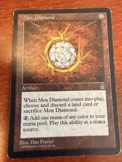 Magic: The Gathering Mox Diamond Stronghold Rare Artifact Reserved List English - Image 1