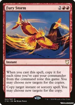 Fury Storm Commander 2018 C18 22 Rare NM - Image 1