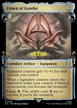 MTG Foil SS CMD: LOTR: Tales of Middle-earth LTC Crown of Gondor MINT - Image 1