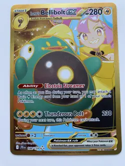Pokemon TCG Ionos Bellibolt EX Gold Hyper Rare Card 188/159 Journey Together NM - Image 1