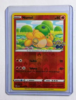 Pokemon Numel 013/078 Pokemon GO Peelable Ditto Reverse Holo Un-Peeled - Image 1