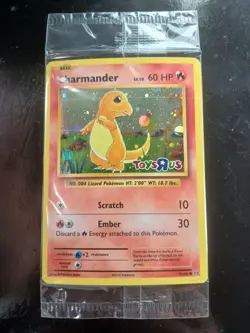 Pokemon Charmander Toys R Us Promo Holo 9/108 XY Evolutions Sealed NM 2016 - Image 1
