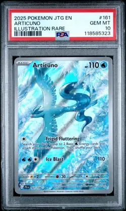 PSA 10 / Pokemon JTG 2025 Articuno #161 Illustration Rare (ACCEPTING OFFERS) - Image 1
