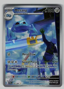 Metang 094/086 Holo Illustration Rare Chaos Rising Pokemon Near Mint - Image 1