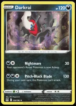 DARKRAI 120/196 HOLO RARE LOST ORIGIN POKEMON LP - Image 1