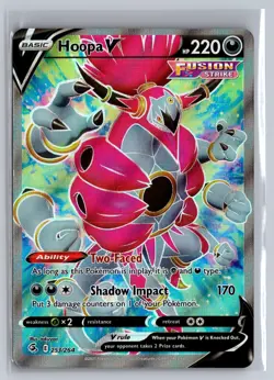 Hoopa V 253/264 Ultra Rare Fusion Strike Pokemon Holo Near Mint - Image 1