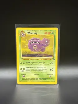 Weezing 45/62 Uncommon Fossil Pokemon Unlimited Lightly Played - Image 1