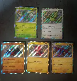 Lot Of 5 Pokemon Paldean Fates Baby Shiny Holo Rare NM - Image 1