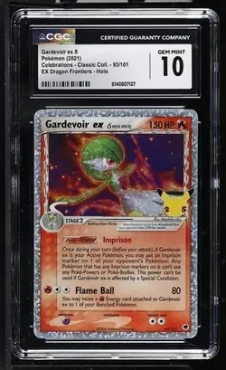 Gardevoir EX 93/101 Dragon Frontiers Holo Pokemon CGC 10 Gem Mint - Image 1
