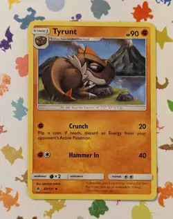 Pokemon TCG Tyrunt 68/131 Forbidden Light Non Holo English 2018 - Image 1