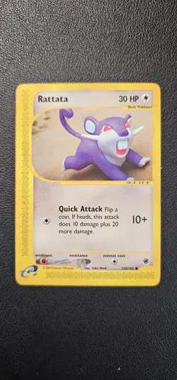 Rattata 128/165 | Pokemon: Expedition Base Set 2002 | E-Series / E-Reader - Image 1