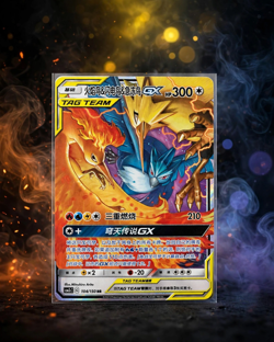 🔥 Pokemon Moltres, Zapdos & Articuno GX Tag Team 104/150 RR (CSM2cC) S-Chinese - Image 1