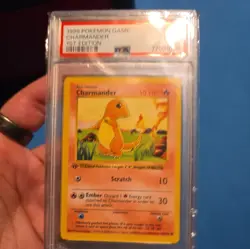 1999 Charmander 46/102 Pokemon Base Set 1st Edition Shadowless vintage PSA 6 - Image 4