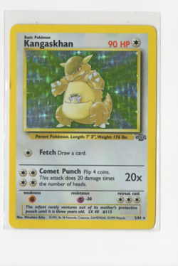 Kangaskhan 5/64 Rare Jungle Pokemon Unlimited Holo Lightly Played - Image 1