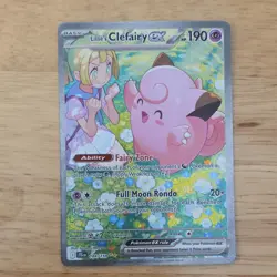 Pokemon Company Lillie's Clefairy ex 184/159 Sv09 SIR Full Art Holo - Image 3