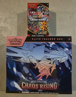 Pokemon TCG Chaos Rising ETB & Booster Bundle FACTORY SEALED - Image 1