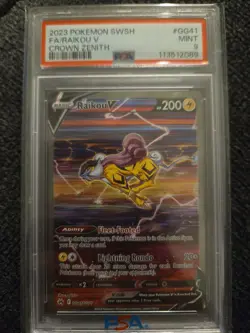 Pokemon TCG Raikou v GG41/GG70 Psa 9 - Image 1