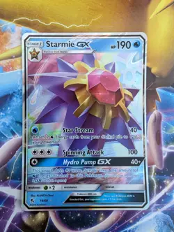M/NM Starmie GX 14/68 Hidden Fates Ultra Rare Holo - Pokemon TCG - Image 1