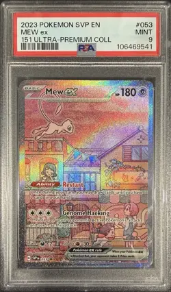 2023 Pokemon SVP EN-SV Black Star Promo #053 Mew EX 151 Ultra-Premium Coll PSA 9 - Image 1
