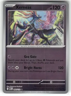 Xerneas 064/132 Reverse Holo Mega Evolution Pokemon TCG - Image 1