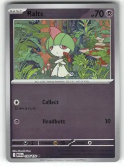 Ralts 058/132 Reverse Holo Mega Evolution Pokemon TCG - Image 1