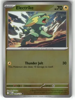 Electrike 049/132 Reverse Holo Mega Evolution Pokemon TCG - Image 1