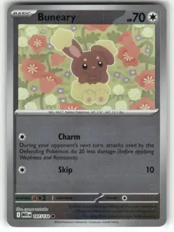 Buneary 107/132 Reverse Holo Mega Evolution Pokemon TCG - Image 1
