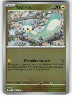 Pachirisu 051/132 Reverse Holo Mega Evolution Pokemon TCG - Image 1