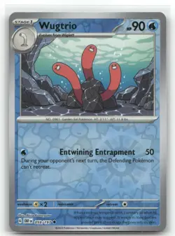 Wugtrio 059/197 Reverse Holo SV03: Obsidian Flames Pokemon TCG - Image 1