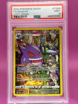 FA/GENGAR LOST ORIGIN POKEMON SWORD & SHIELD LOST ORIGIN 2022 TG06 PSA 9 - Image 1